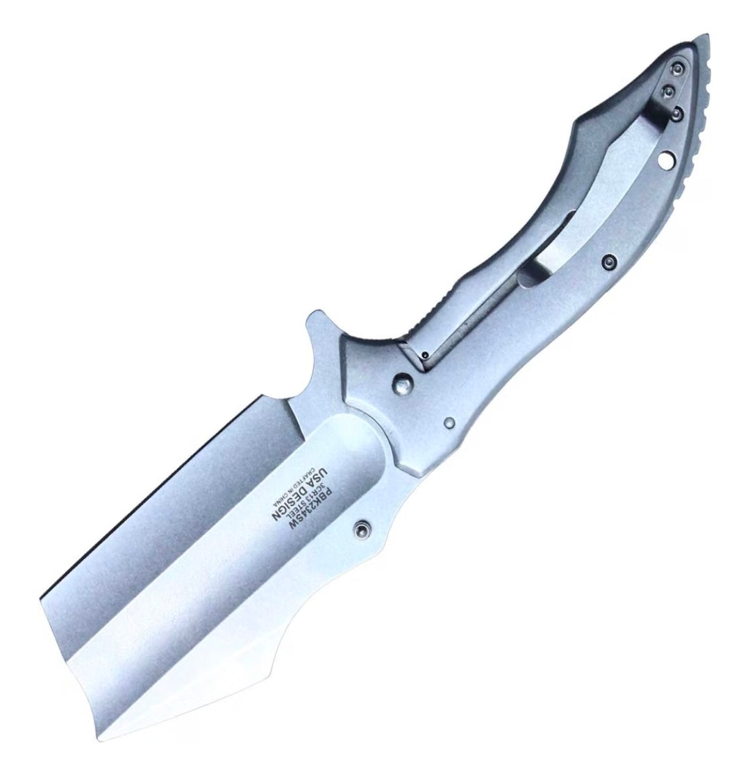 Buck shot 9.75" GIANT Flip Open Folding Cleaver Survival Pocket Knife (PBK234SW)