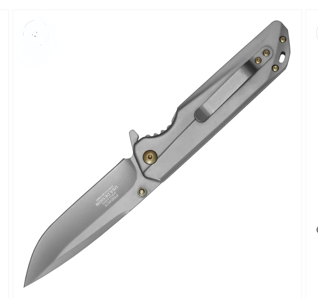 Wartech - 7.75" Stainless Steel | Ball Bearing Pocket Knife