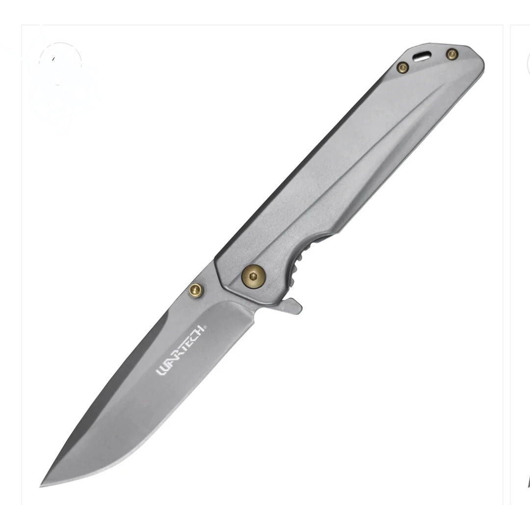 Wartech - 7.75" Stainless Steel | Ball Bearing Pocket Knife